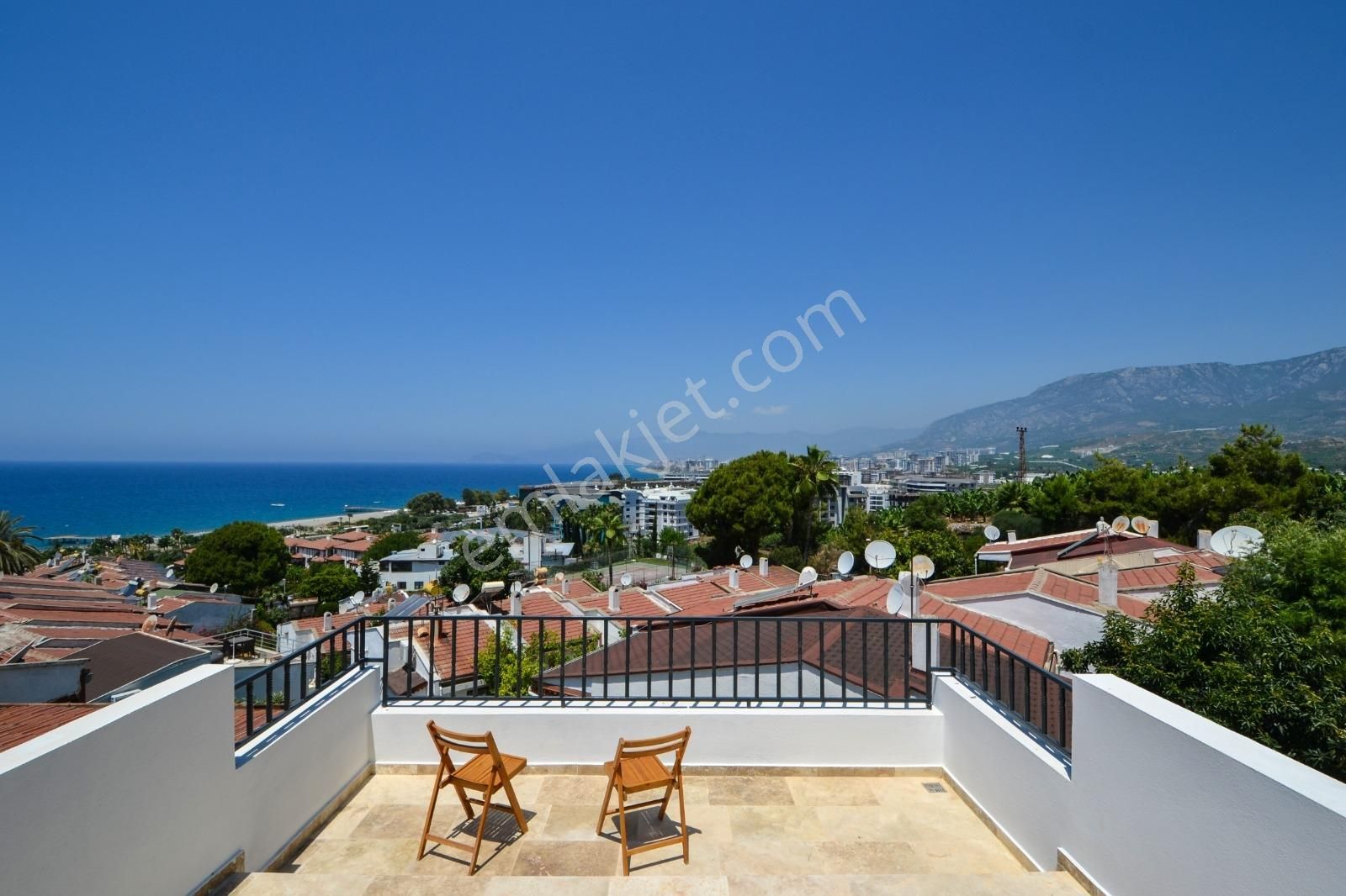 Alanya Kargıcak 2+1 100m2 Full Deniz Manzaralı Satılık Villa !!! - Görsel 19