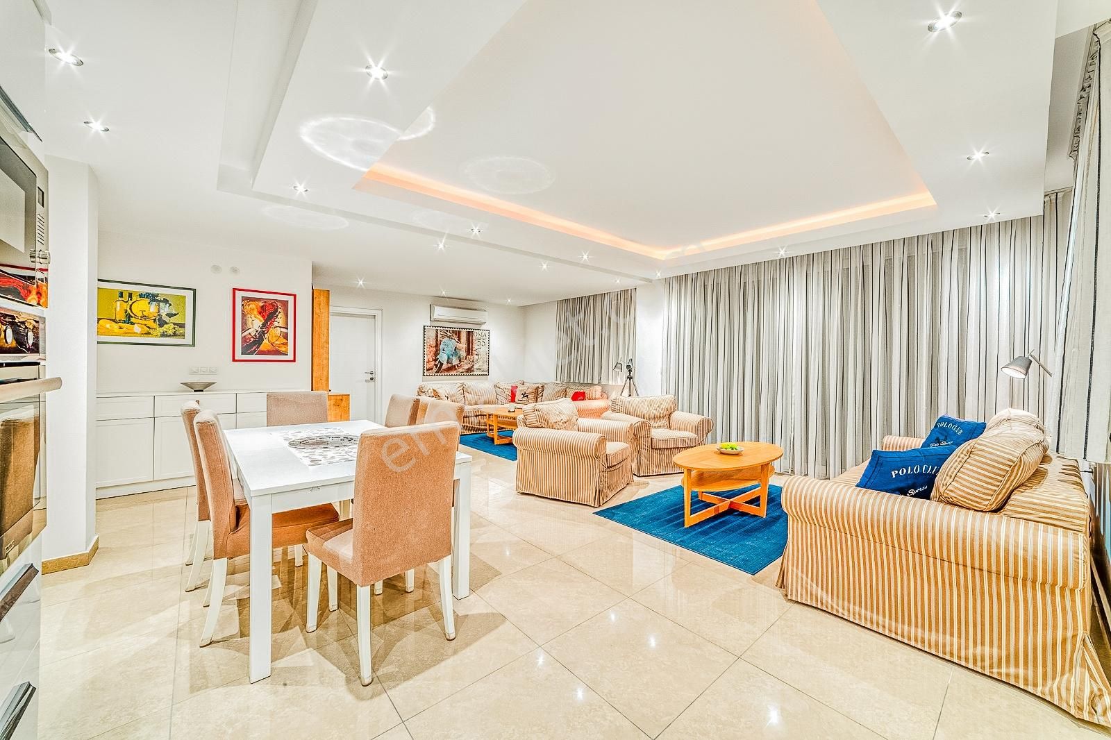 Alanya Konaklı3+1 208m2depolu Full Manzaralı Satılık Bahçe Daire - Görsel 17