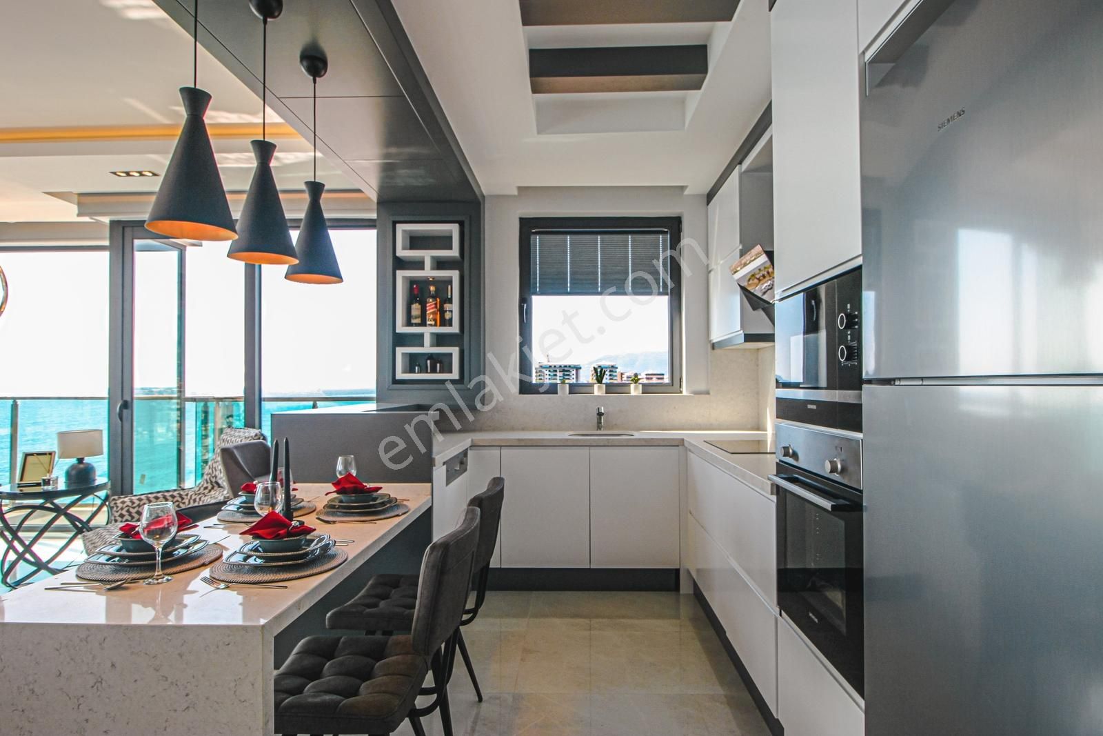 Alanya Mahmutlar 2+1 105 M2 Full Deniz Manzaralı Daire! - Görsel 9