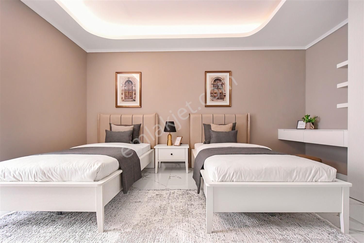 Alanya Bektaşta Sıfır Lüx 3+1 Villa Ful Eşyalı, Havuzlu - Görsel 11