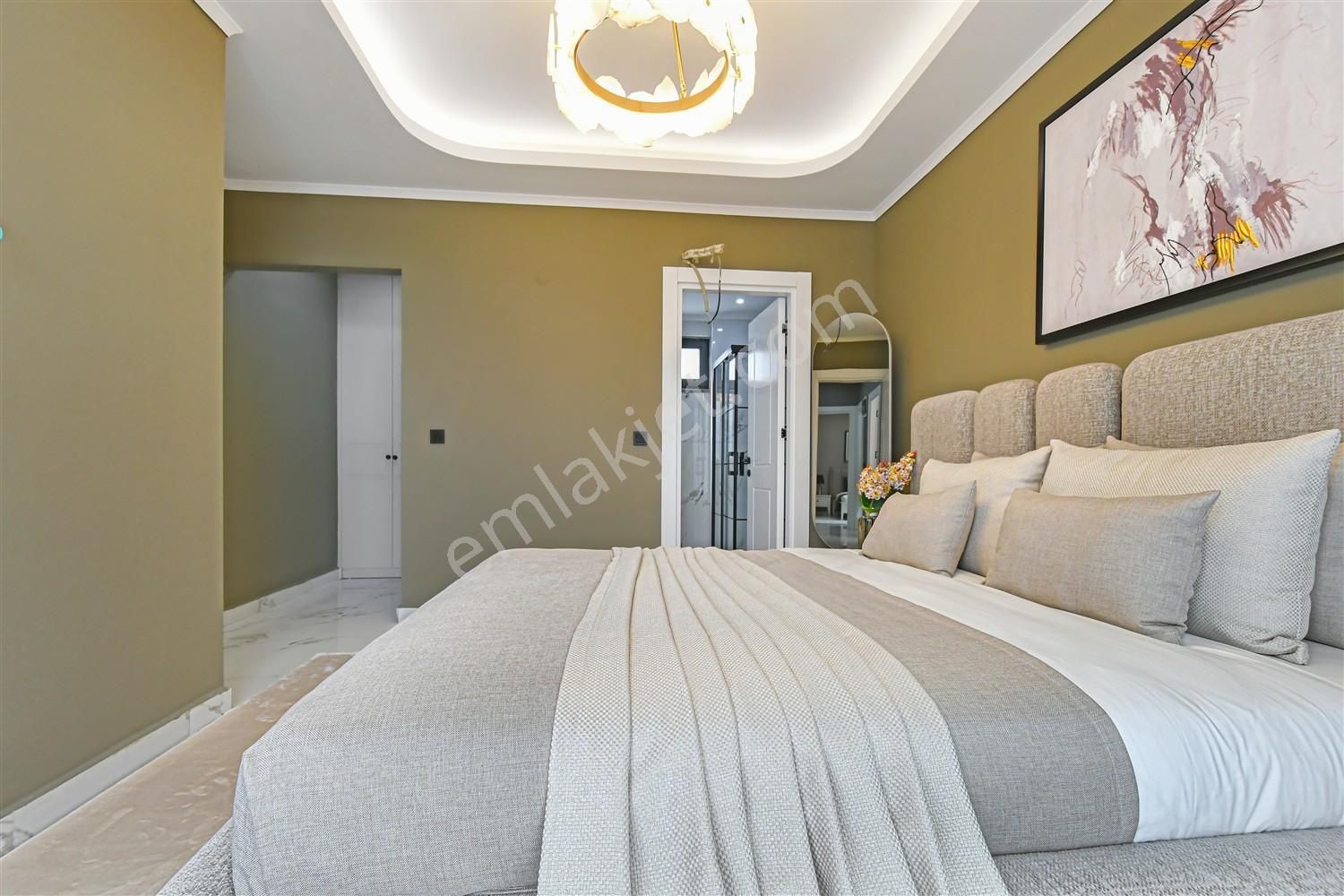 Alanya Bektaşta Sıfır Lüx 3+1 Villa Ful Eşyalı, Havuzlu - Görsel 17