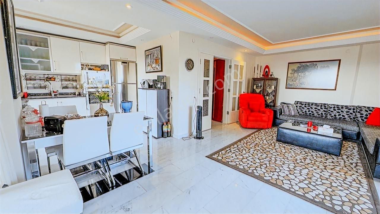 Alanya Tosmur 2+1 125 M² Eşyalı Daire Deniz Ve Kale Manzaralı - Görsel 6