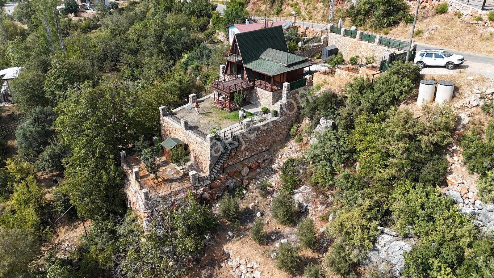 Bademağacında Doğa Deniz Manzaralı Müstakil Ağaç Ev Arsa Tapulu - Görsel 26