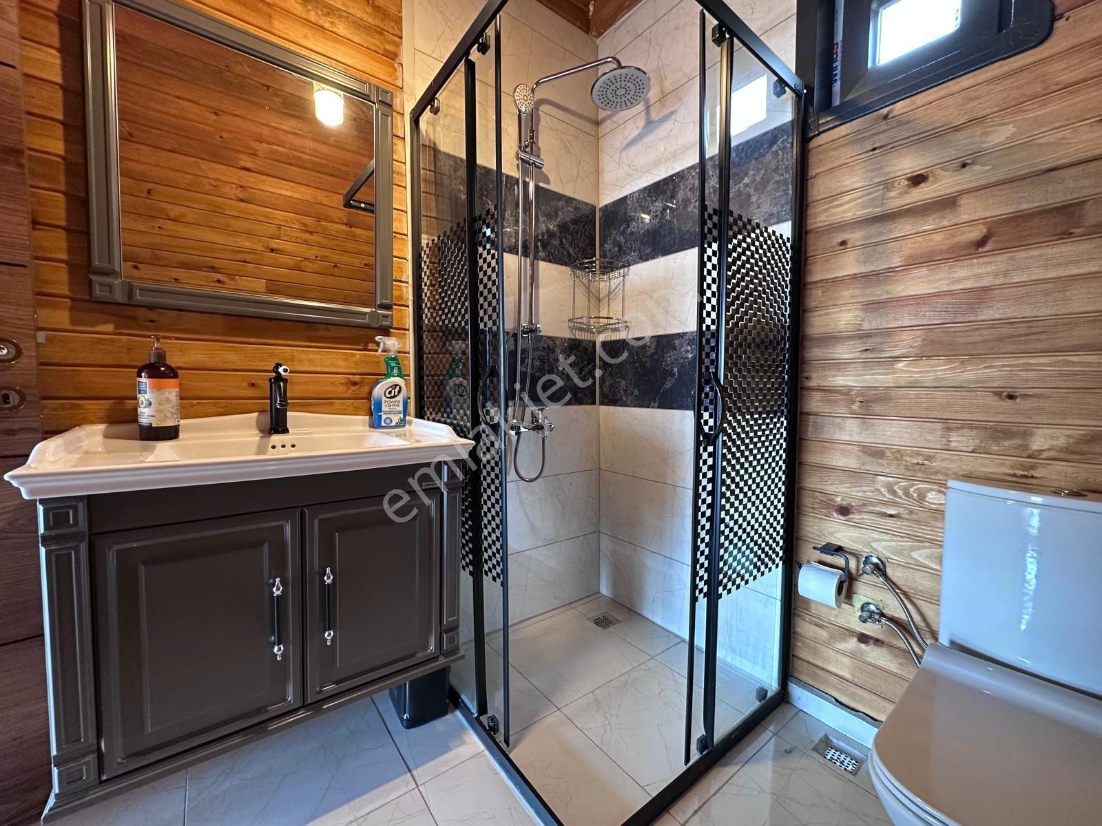 Bademağacında Doğa Deniz Manzaralı Müstakil Ağaç Ev Arsa Tapulu - Görsel 34