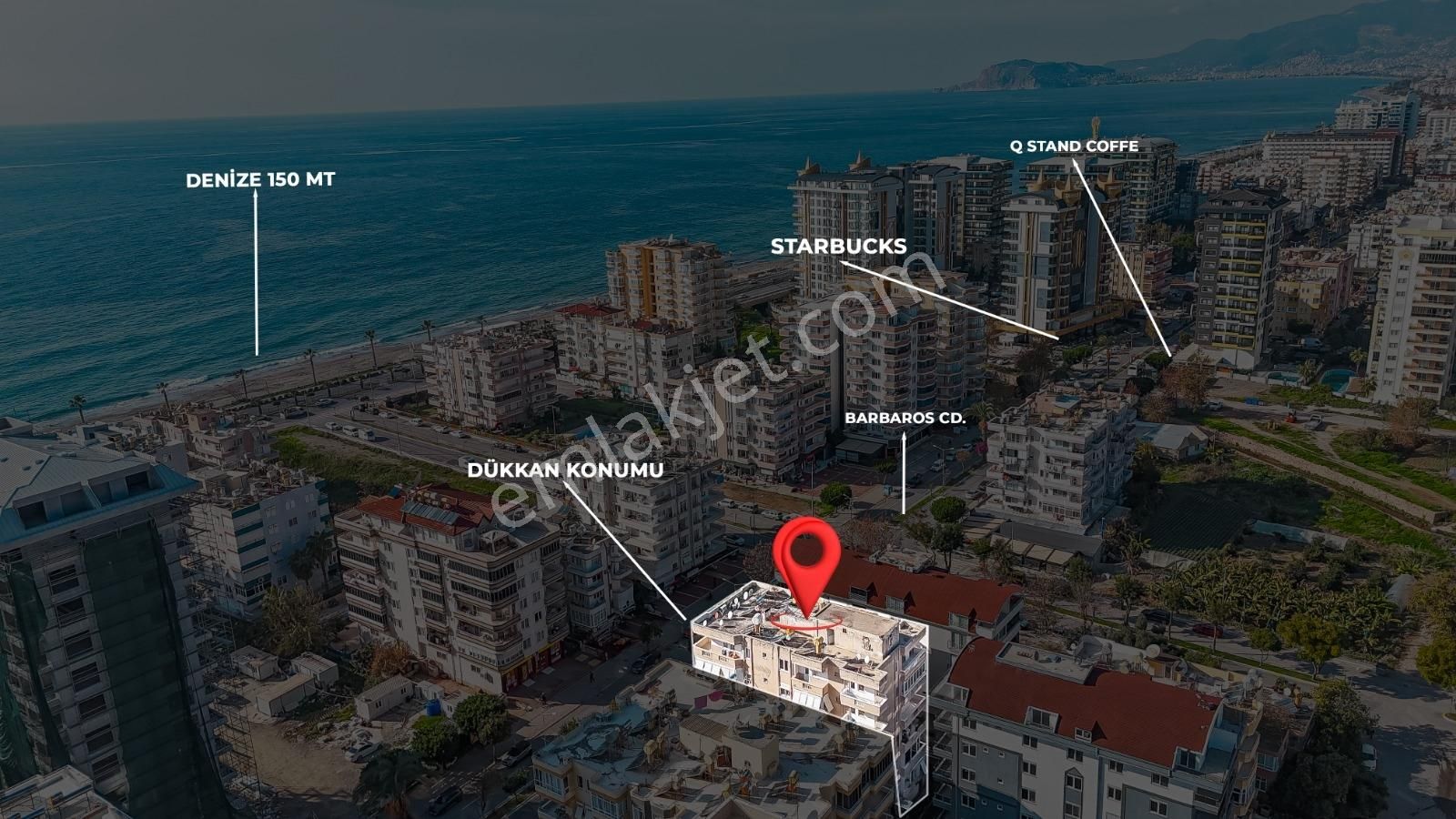 Mahmutlar Barbaros Caddesi Üzeri 280 M² Dükkan Vat. Uygun - Görsel 17