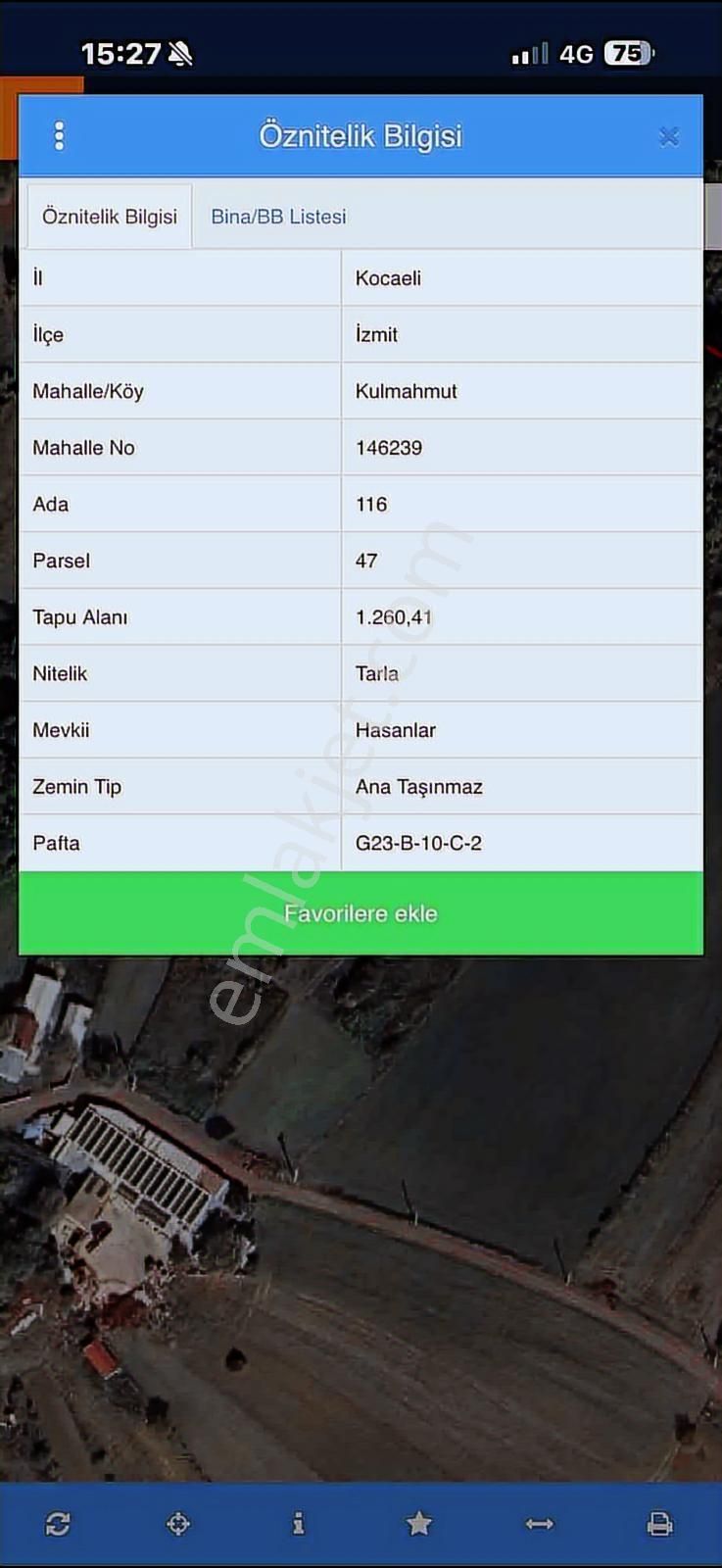 İzmit Kulmahmut 1.260 M2 Satılık Arazi - Görsel 6
