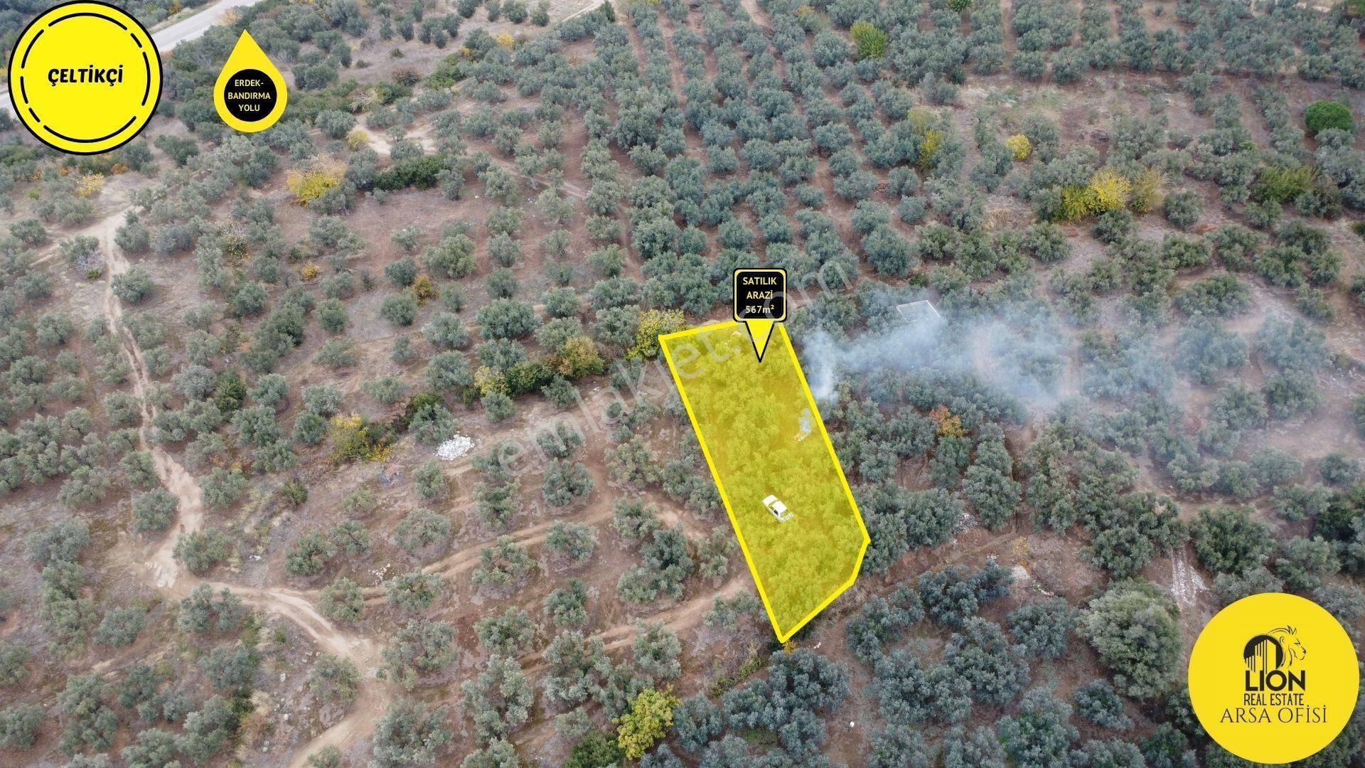 🟨⬛lıon Emlak'tan Erdek Çeltikçi Mahallesinde Köye Yakın Konumlu 567m² Satılık Arazi⬛🟨