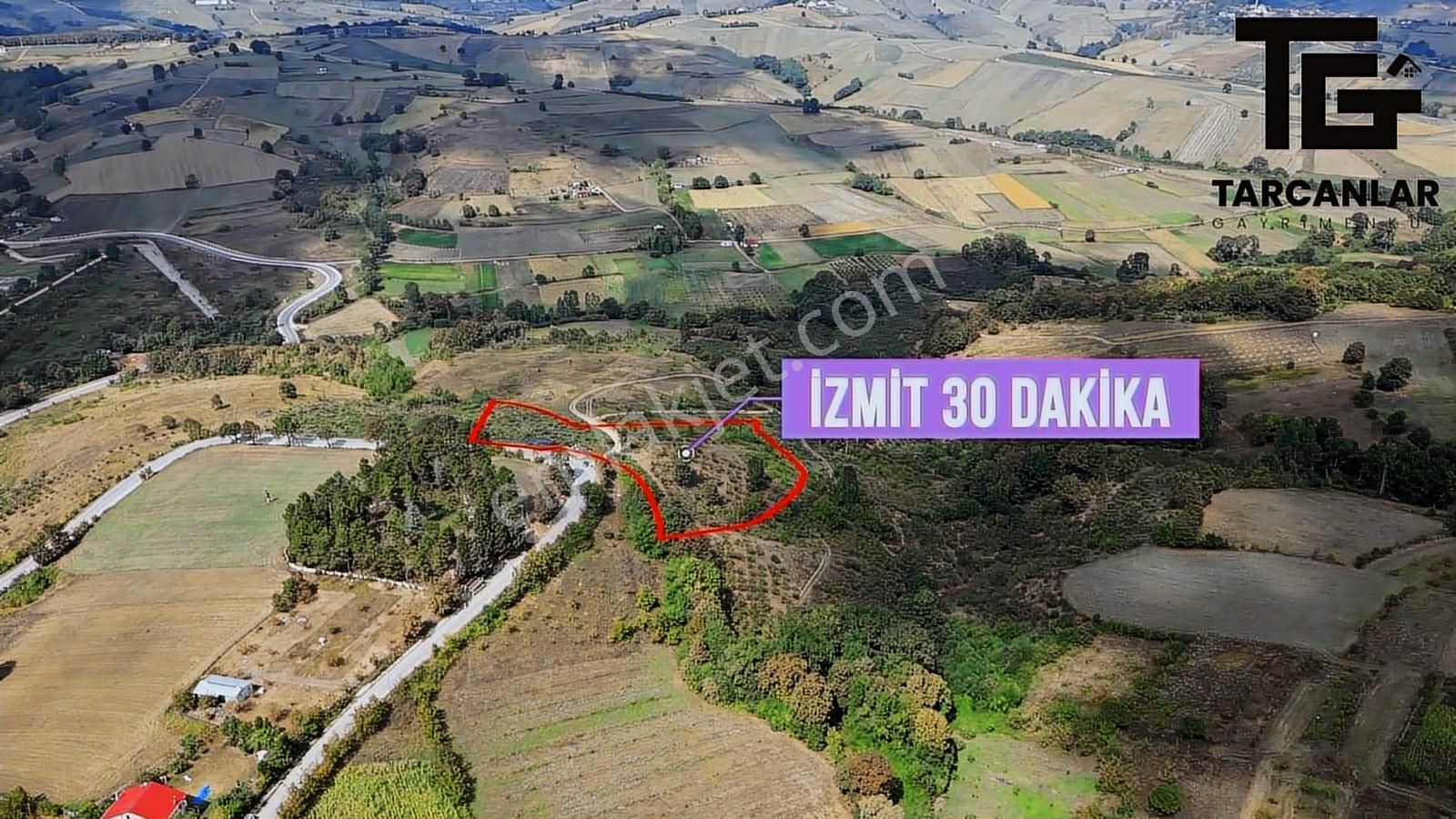 Tarcanlar'dan İzmit Güvercinlik'te Satılık 18 Dönüm Fındıklık - Görsel 6