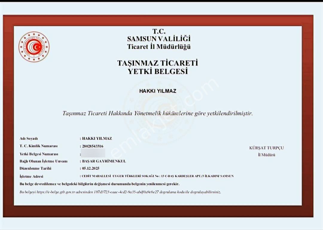 Başar Gayrimenkul'den Samsun İlkadım Kadifekale De Satılık 2+1 - Görsel 9