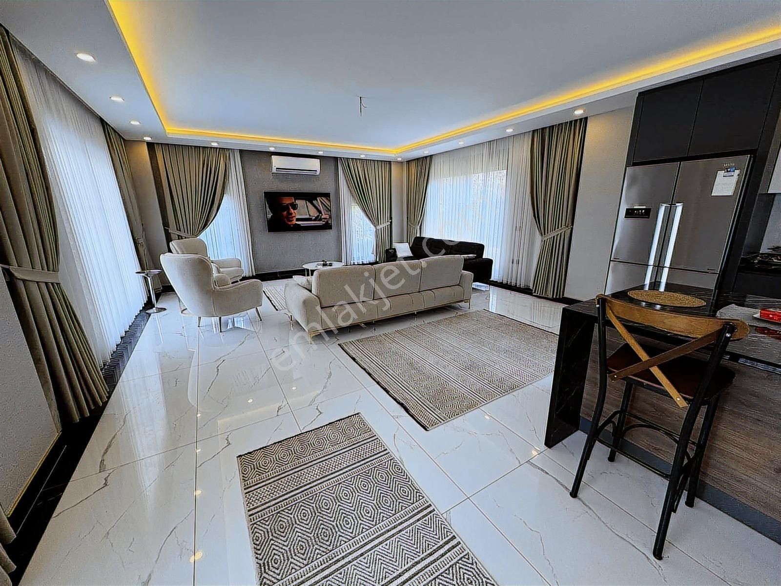 Antalya Belek Ultralüks 7+1 Eşyalı Satılık Villa Takasa Açık - Görsel 21