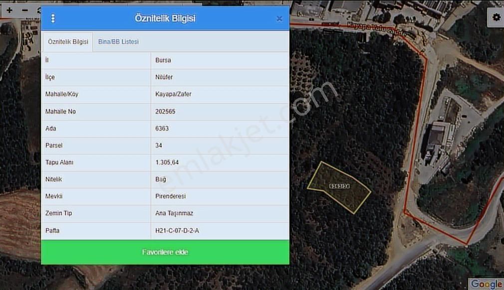 Kayapa Organize Sanayi Bölgesine Komşu 196 M2 Yatırımlık Arazi - Görsel 12