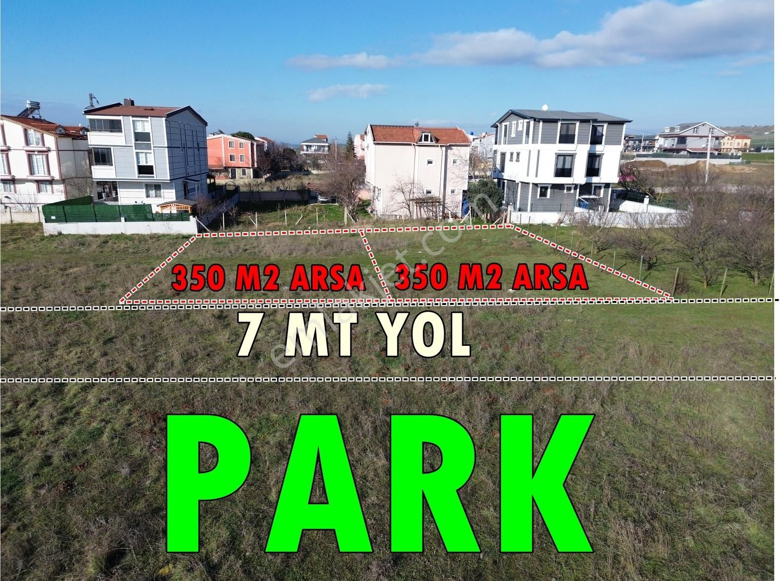 Tekirdağ Yeniçiftlik'te Parka Cephe Yanyana 350 M2 Arsalar - Görsel 9