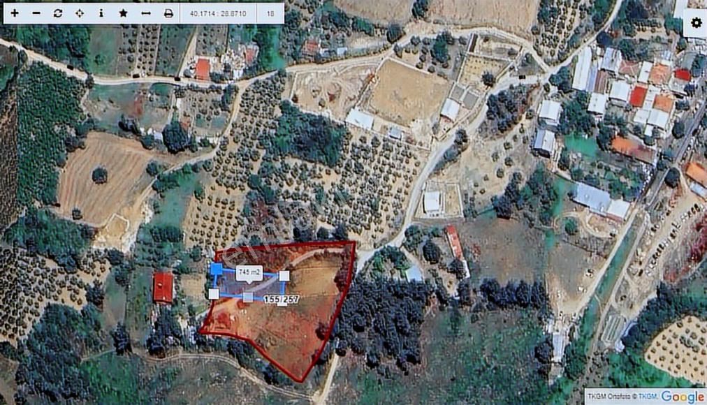 Tahtalıda Manzaraya Hakim Kadastro Yoluna Cepheli 745 M2 Arazi - Görsel 11