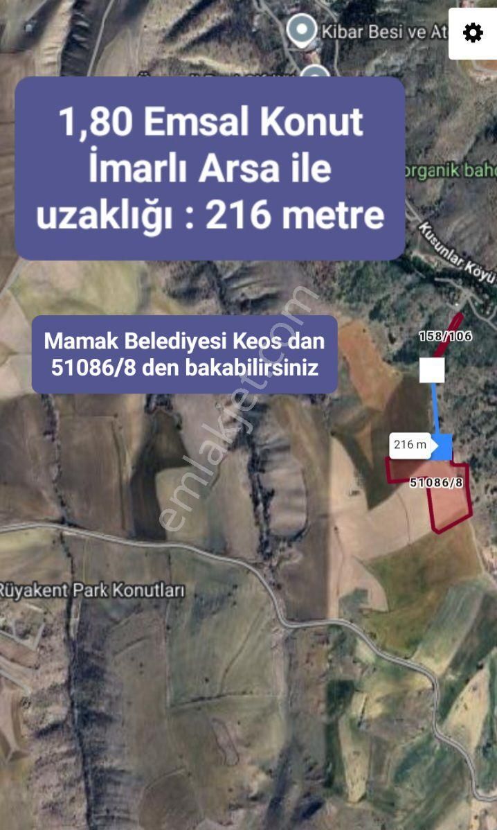 Kıbrısköy 1,8 Emsal Arsalara Komşu Müstakil Tapu Fırsat Yatırım