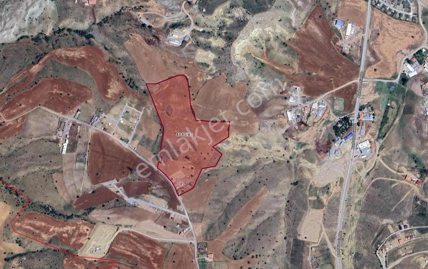 Han'dan İmara 500 Metre Mesafede Telli Yola Cephe 5628 M2 Tarla - Görsel 9