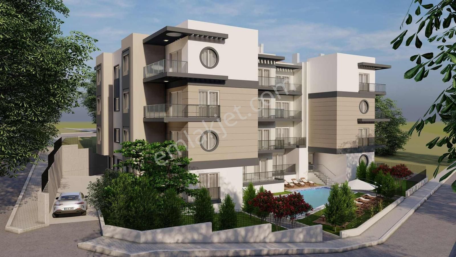 Davutlar'da Havuzlu Kapalı Otoparklı Ebeveyn Banyolu 1+1 Daire - Görsel 24