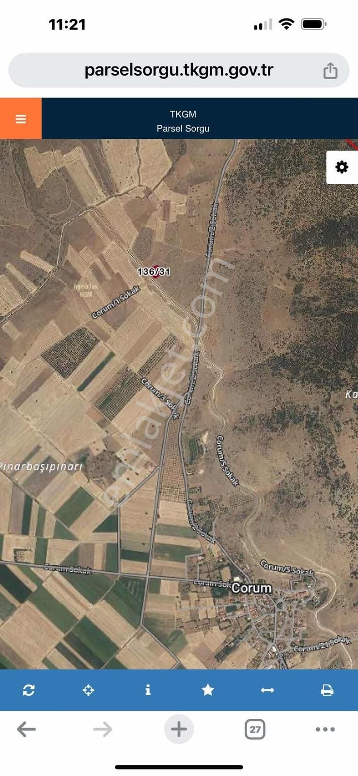 1250 M.t Arazi.tek Tapu.yolu Ve Suyu Var.düz Arazi - Görsel 5