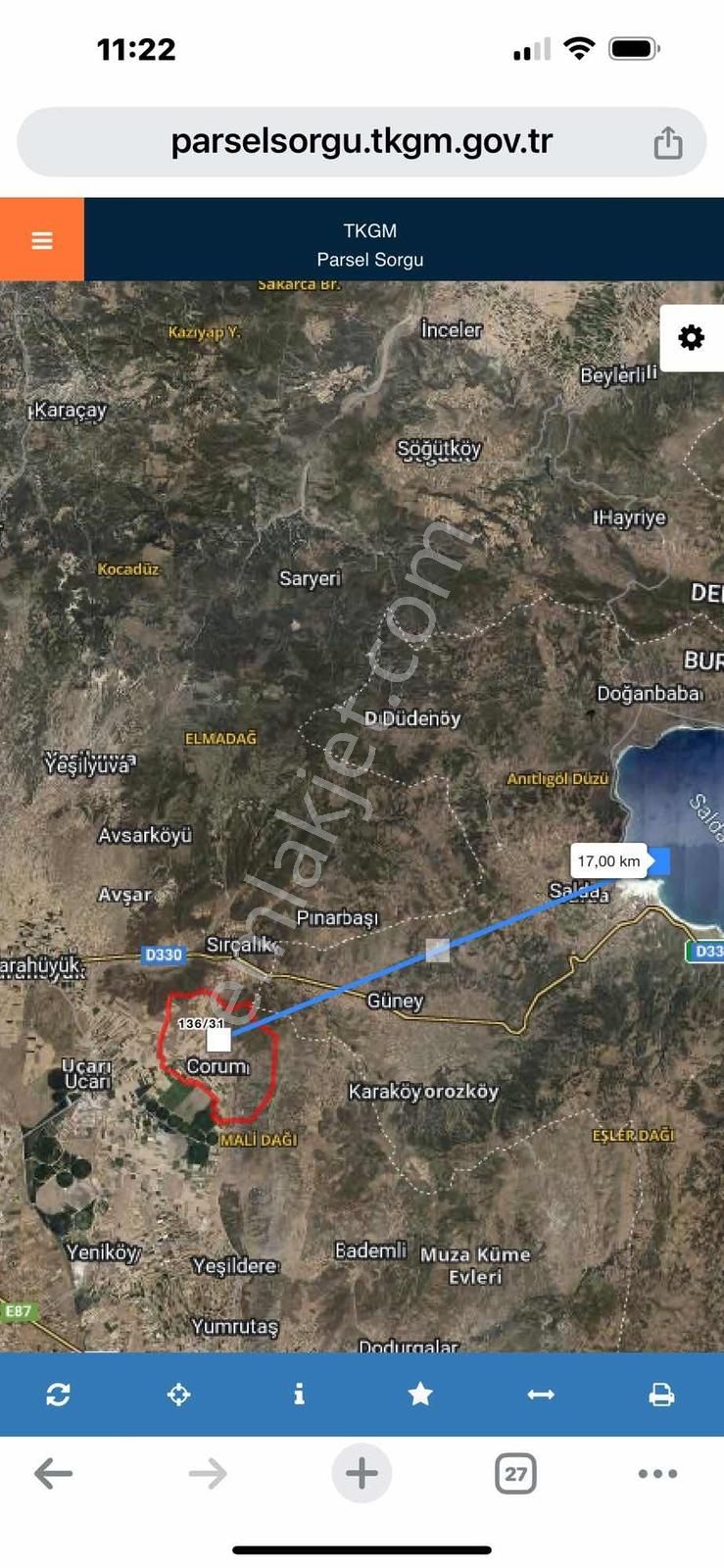 1250 M.t Arazi.tek Tapu.yolu Ve Suyu Var.düz Arazi - Görsel 8