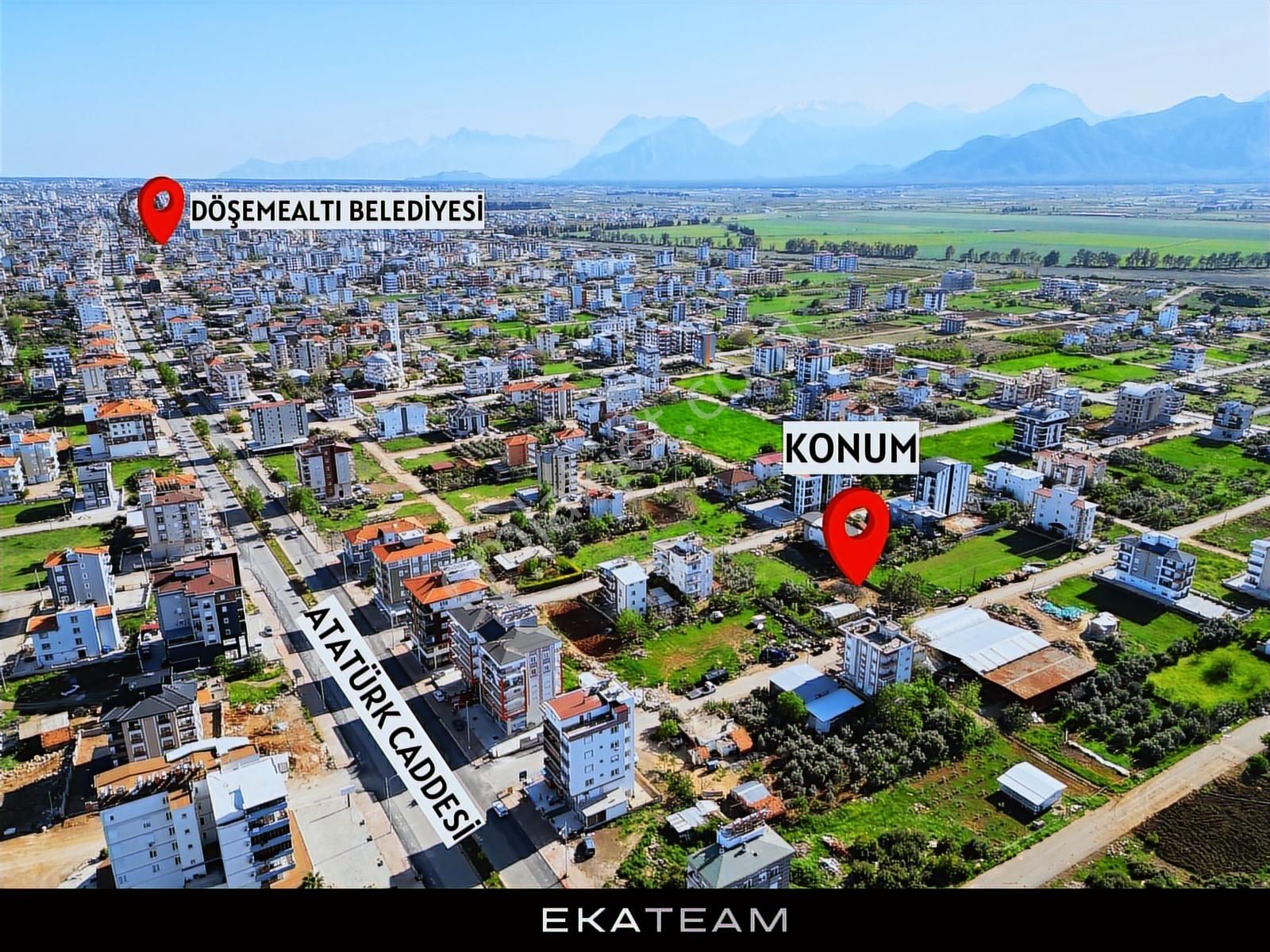 Döşemealtı Kırkgöz / Yeniköy 5 Kat İmarlı 454m2 Satılık Arsa - Görsel 6