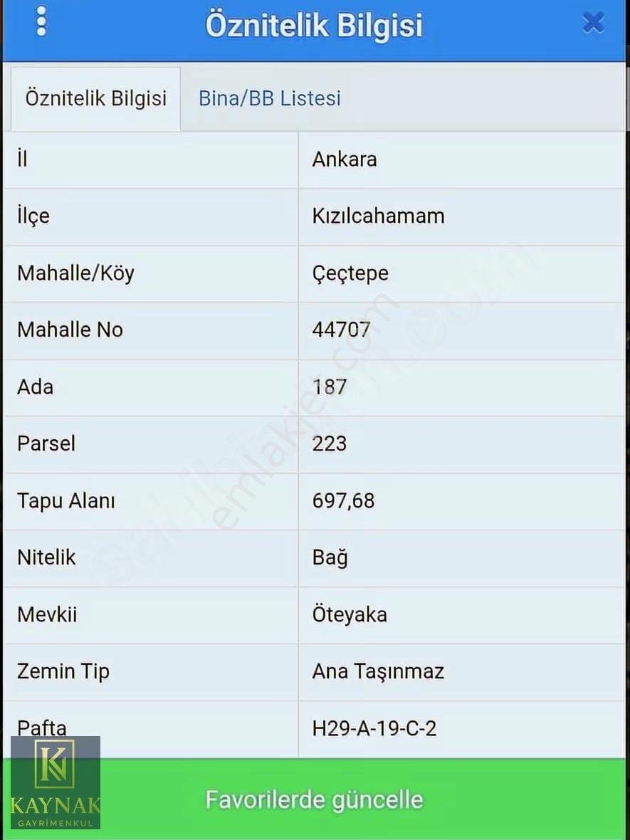 Kzılcahamam Çeştepe Köyüne 700 M2 Satılık Tarla - Görsel 2