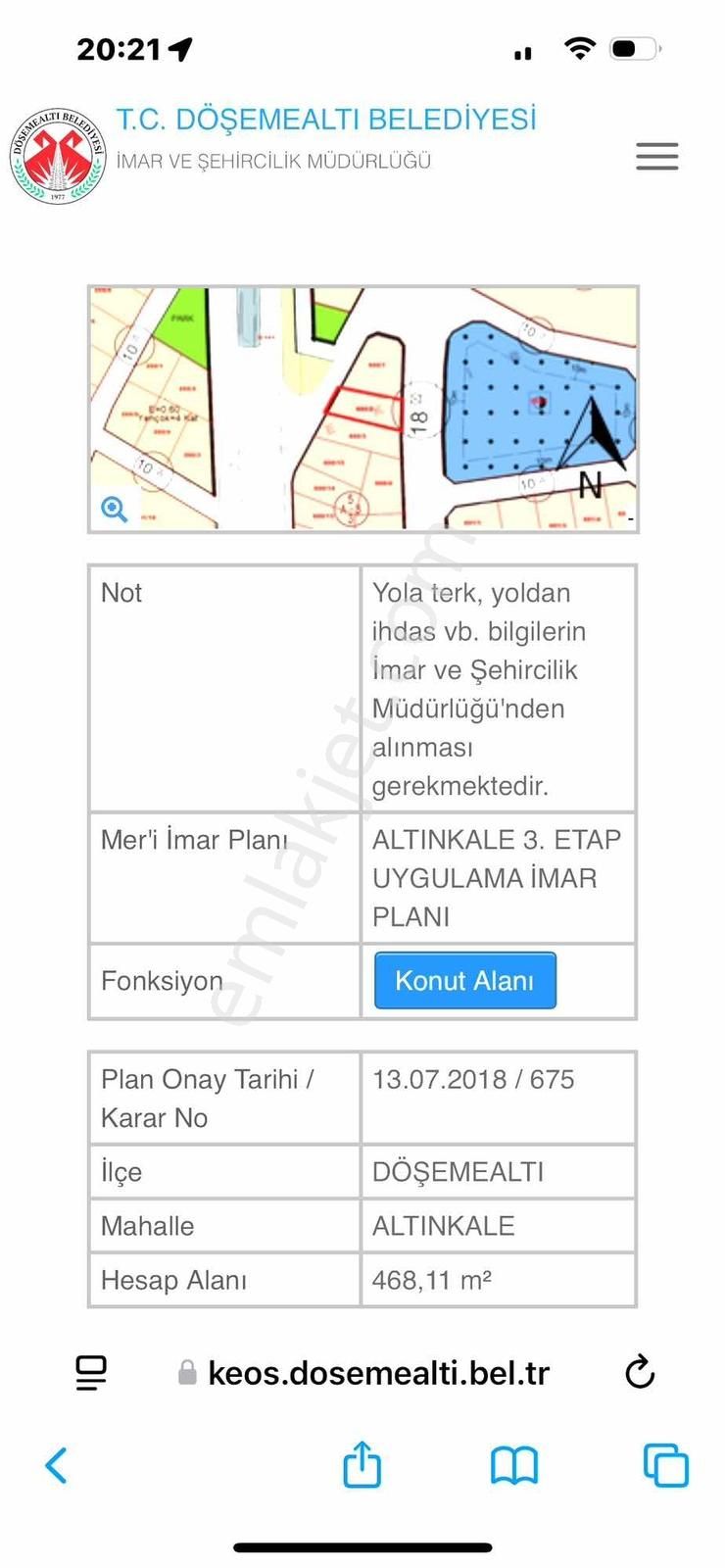 Döşemealtıı'nda İki Tarafı Yol Villa Arsası - Görsel 19