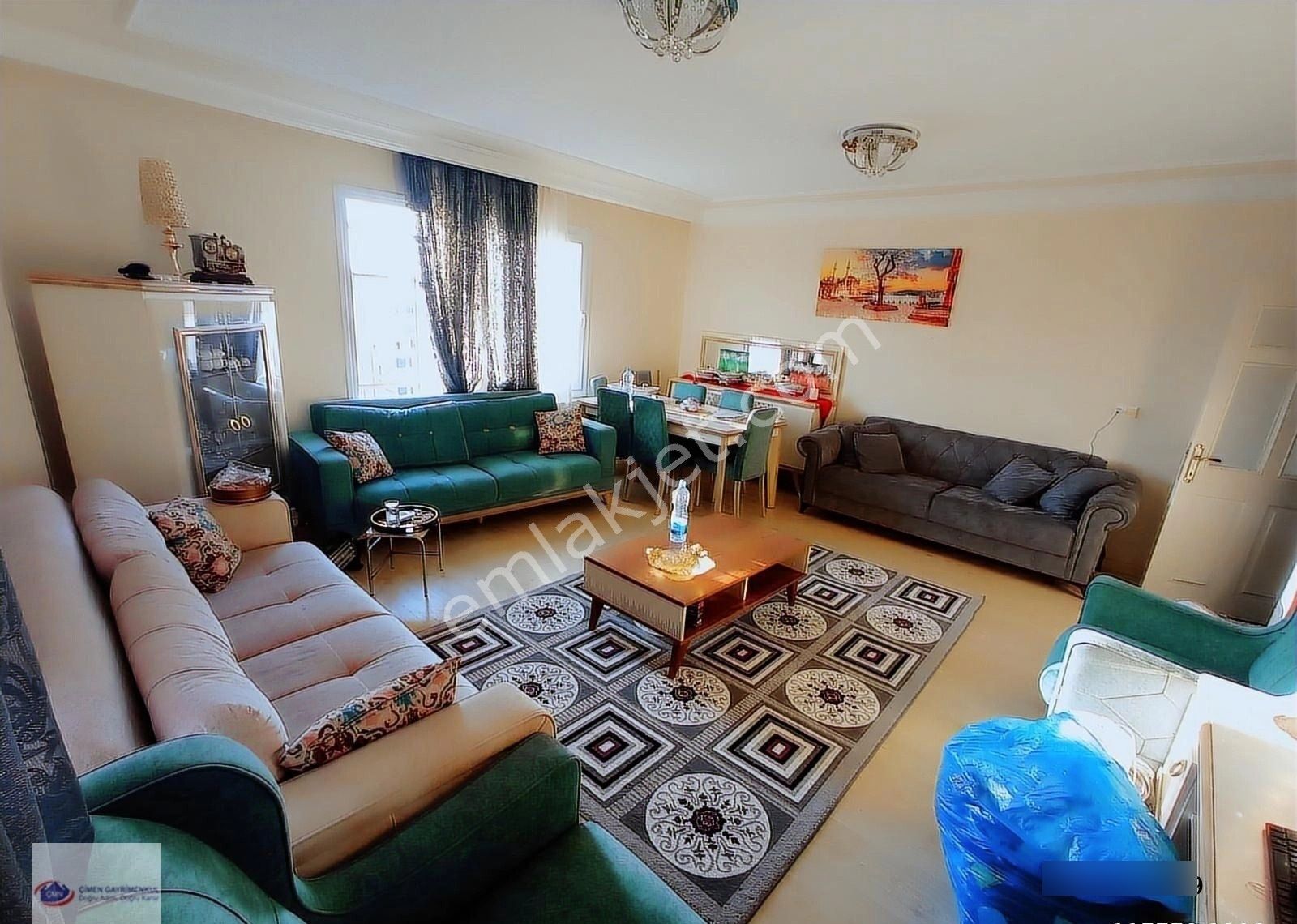 Çimenden Eski Belediye Civarında Eşyalı Kiralık Daire - Görsel 12