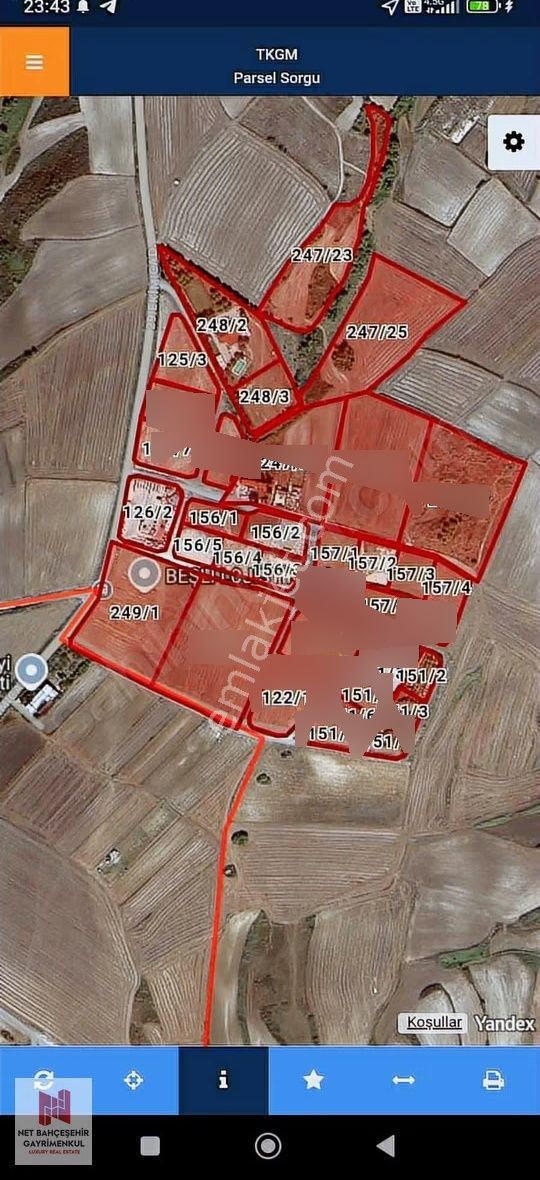 Yeşılbayır Konut İmarlı Satılık 285m2 Arsa (etrafı Çevrili) - Görsel 2