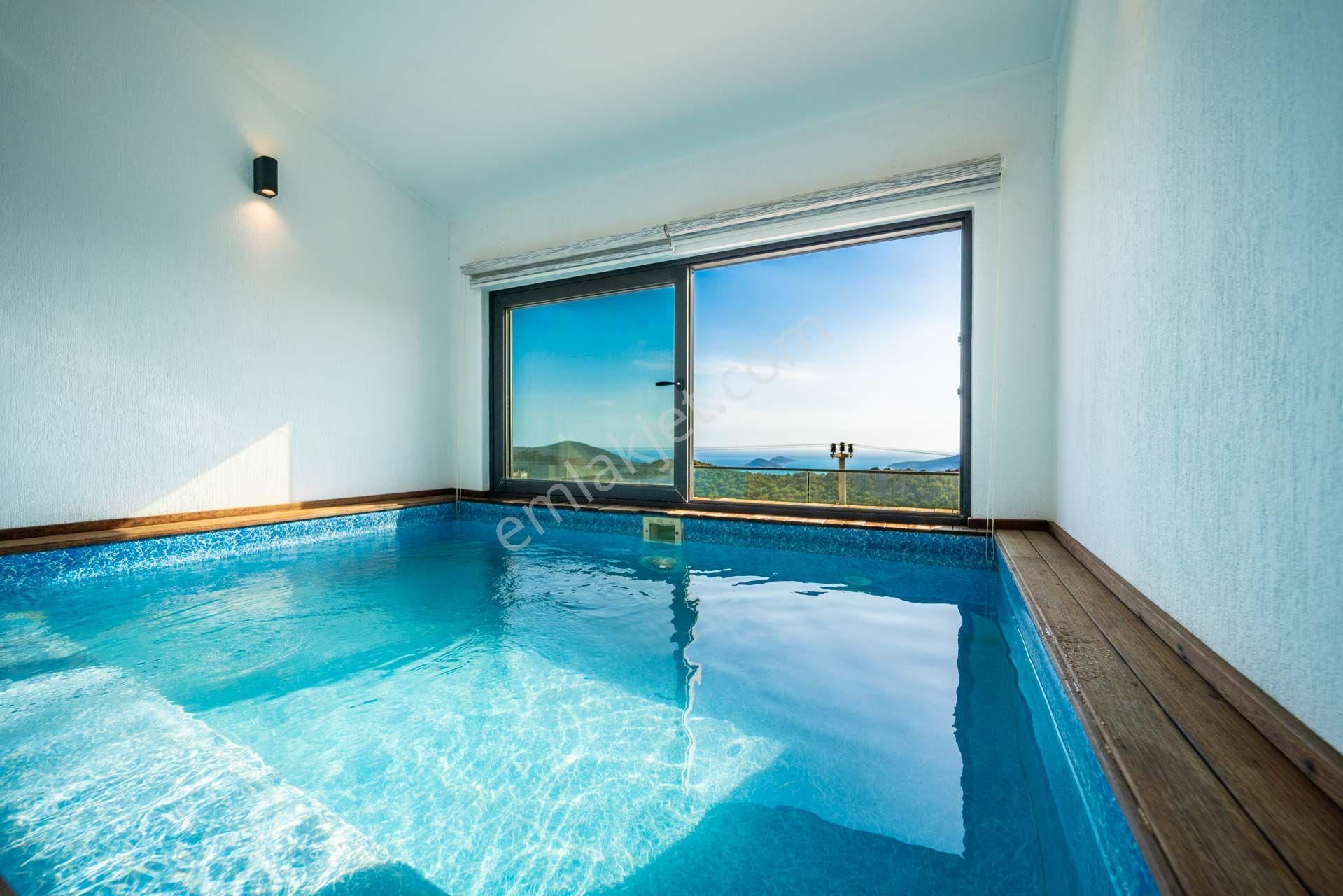 Kaş Bezirgan Mevkiinde Deniz Manzaralı Lüks Kiralık Villa - Görsel 27