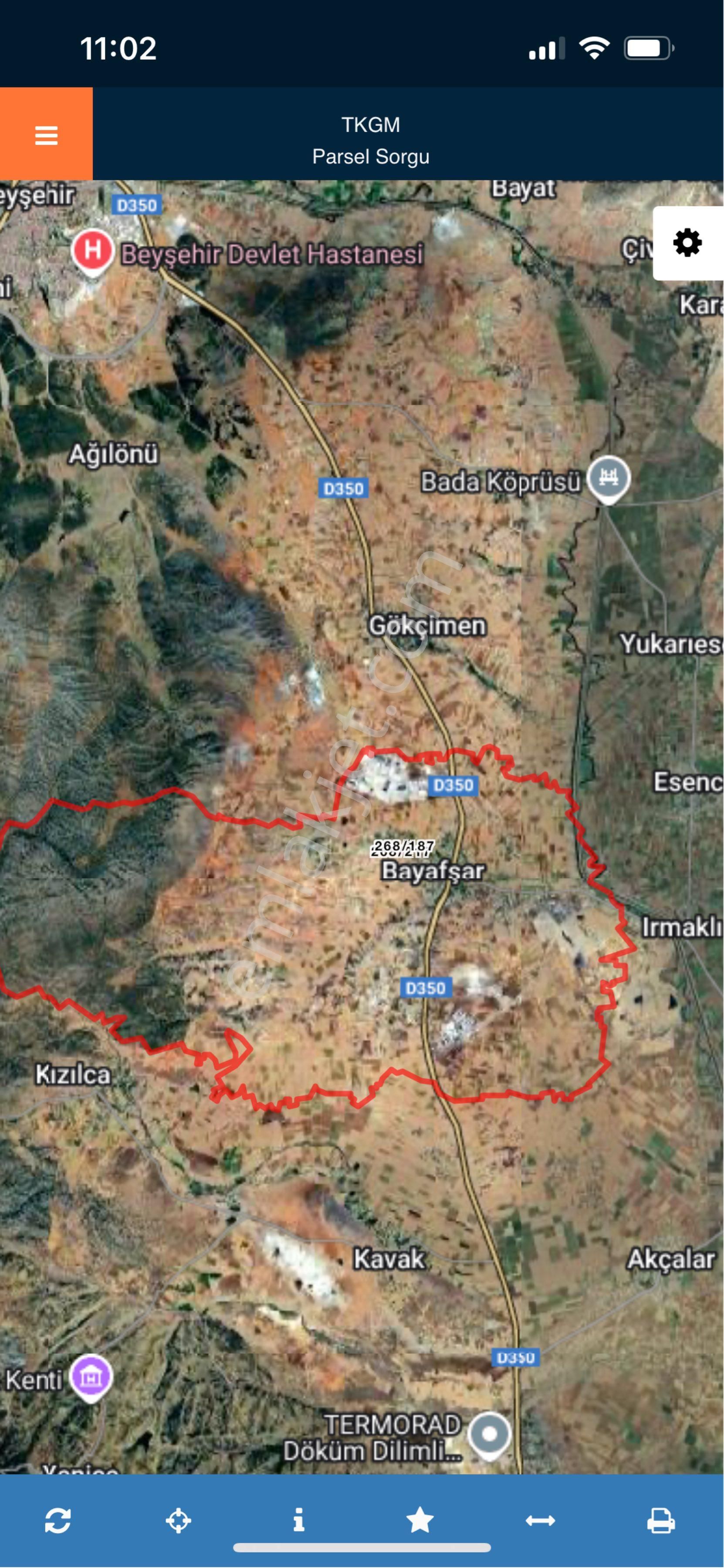 Konya Beyşehir Bayafşar Da Satılık Tarla