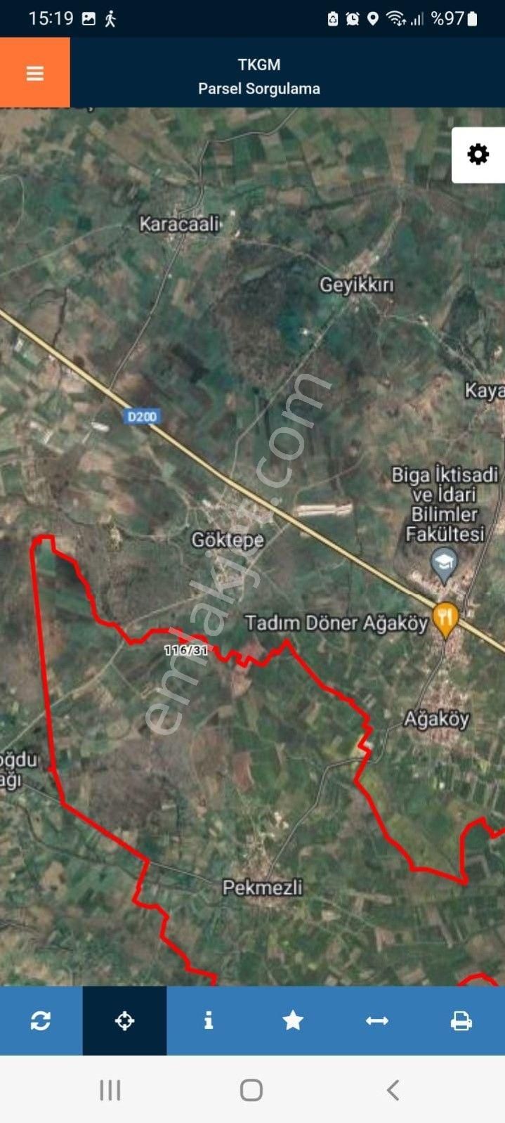 Lir Den Çanakkale Biga Pekmezli De Satılık Müstakil Tarla - Görsel 10