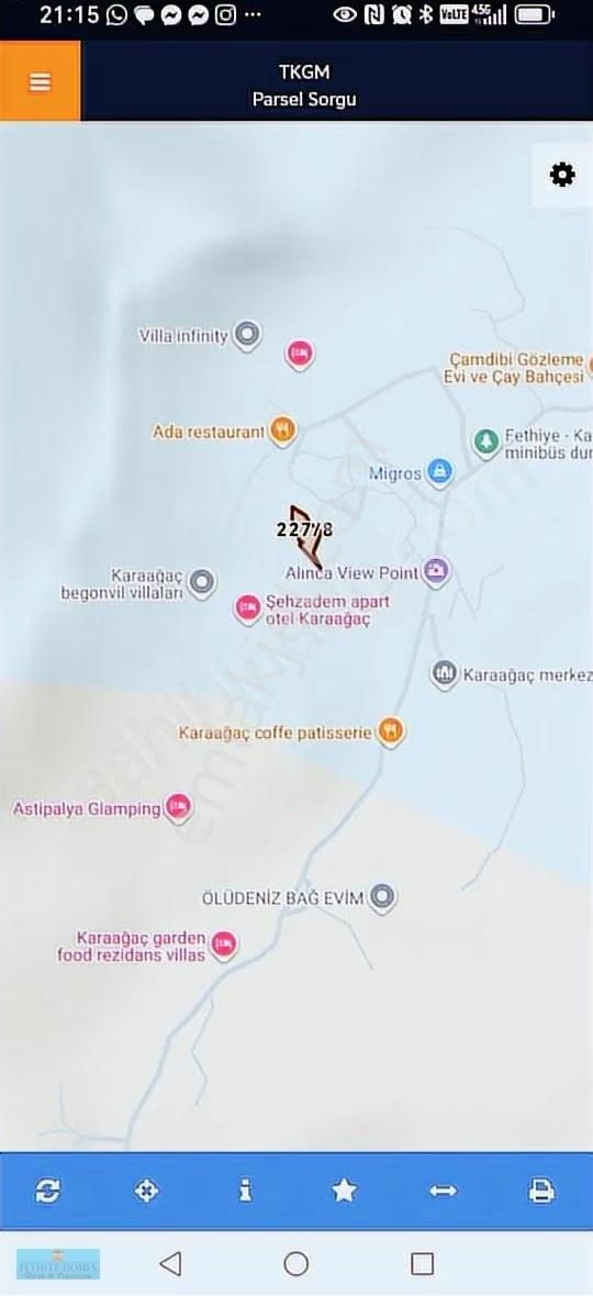 Muğla Fethiye Karaağaç Mahallesinde 1969,15 M² Tarla - Görsel 4