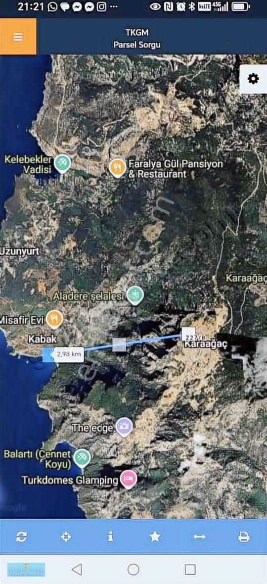 Muğla Fethiye Karaağaç Mahallesinde 1969,15 M² Tarla - Görsel 6