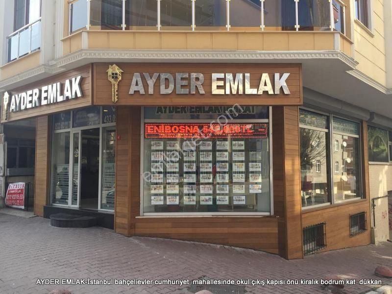 İstanbul Bahçelievler Cumhuriyet Mahallesin De Kiralık Bodrum Kat Dükkan - Görsel 2