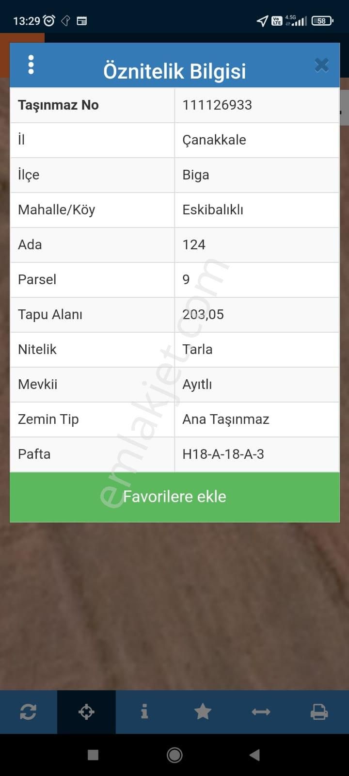 Lir Den Çanakkale Biga Eskibalıklı Da Müstakil 203 M2 Tarla - Görsel 4