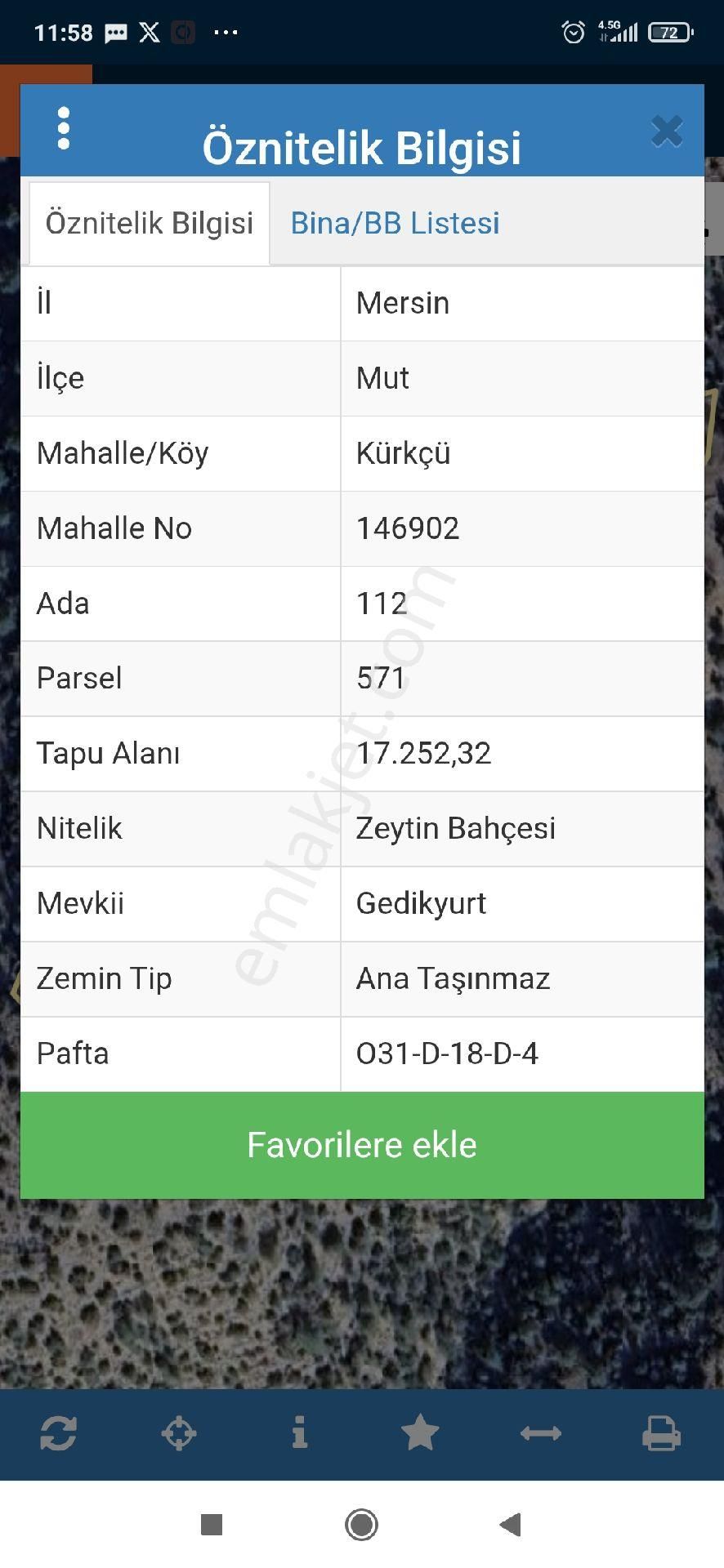 Sarikavak Ta 17 Dönüm Satılık Zeytin Bahcesi - Görsel 2