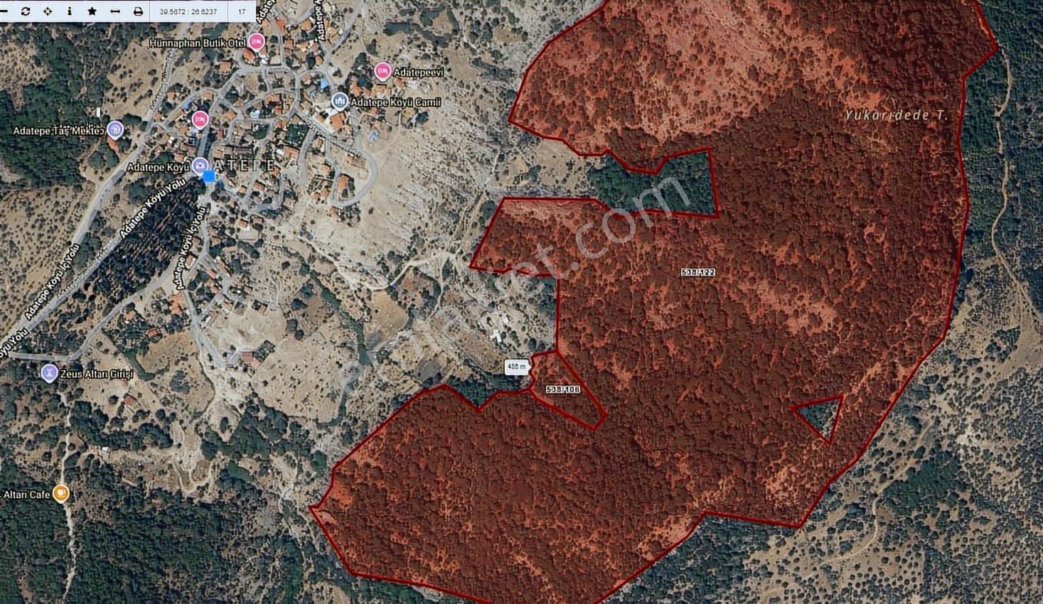 Çanakkale Ayvacık Adatepe Köy'e 500 Metre 4.904 M² Satılık Tarla - Görsel 4