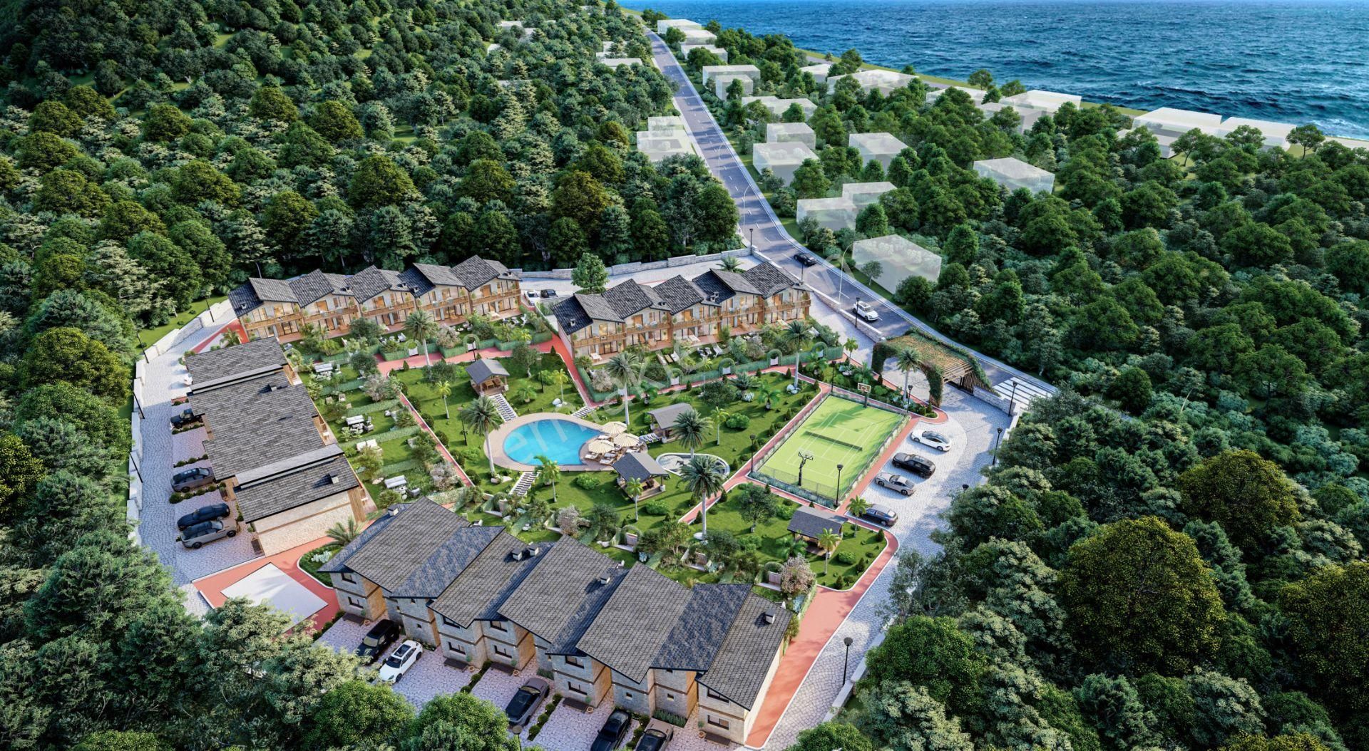 Urla Balıklıova'da Site İçerisinde Alaçatı Tarzı Taş Villa