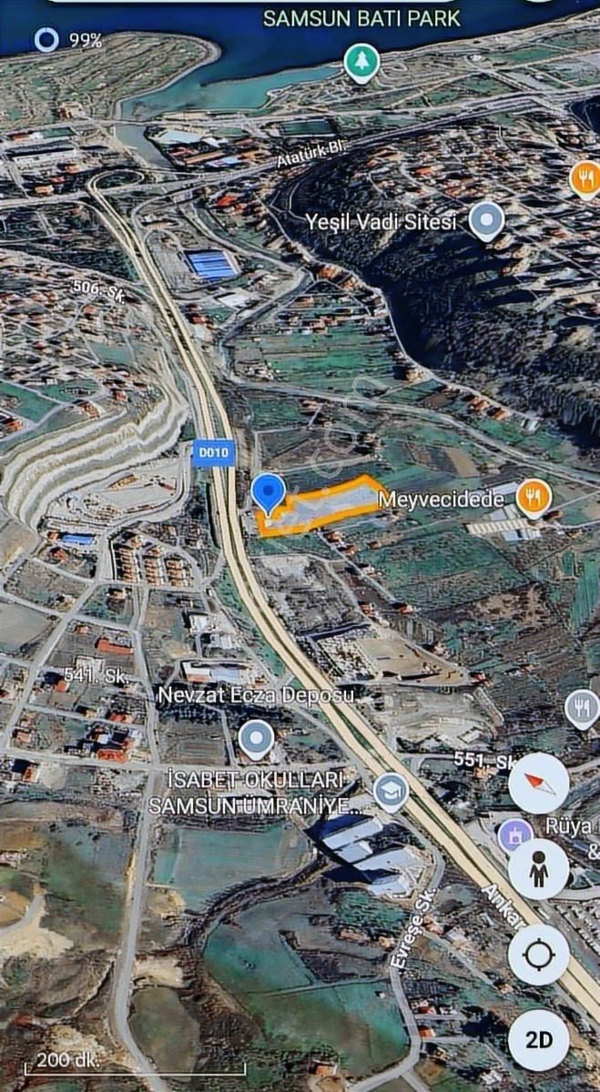 Anayola Cephe Ankara Bulvarında Yola 45metre Cepheli 11110m2 - Görsel 13