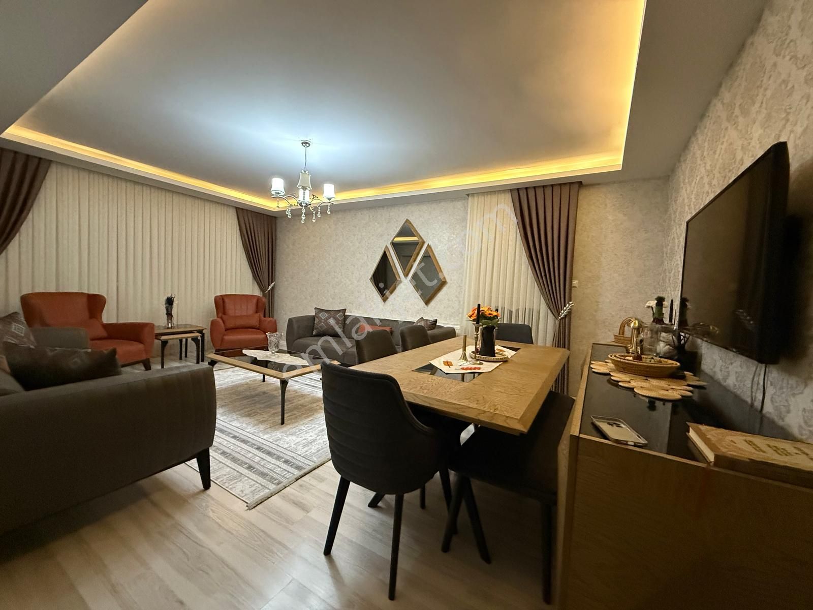 Keçiörende 3+1 Yapılı Sıfır Ayarda İskanlı Geniş Teras Balkonlu Daire