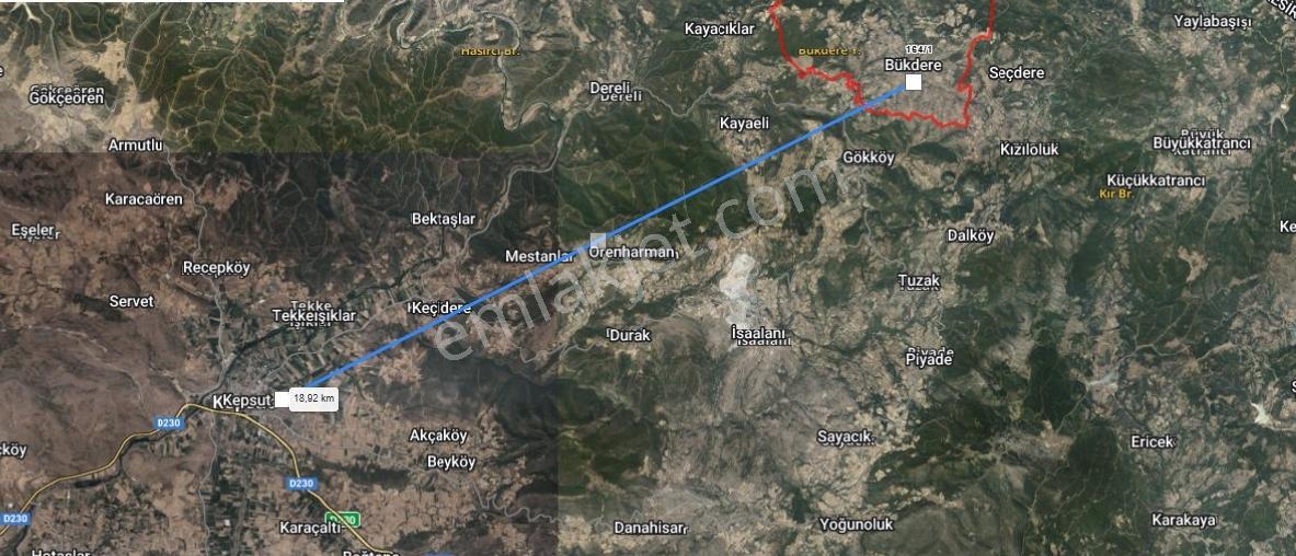 Mir'den Kepsut Bükderede 486m2 Yola Sıfır Abonelikleri Açık Arsa - Görsel 23