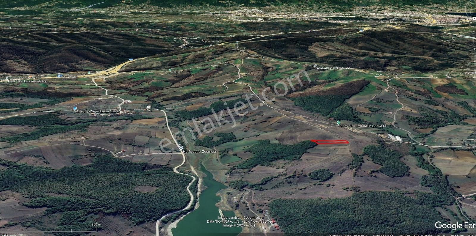Nebihoca'da Gölet Manzaralı Bugalowa Uygun Tarla - Görsel 7
