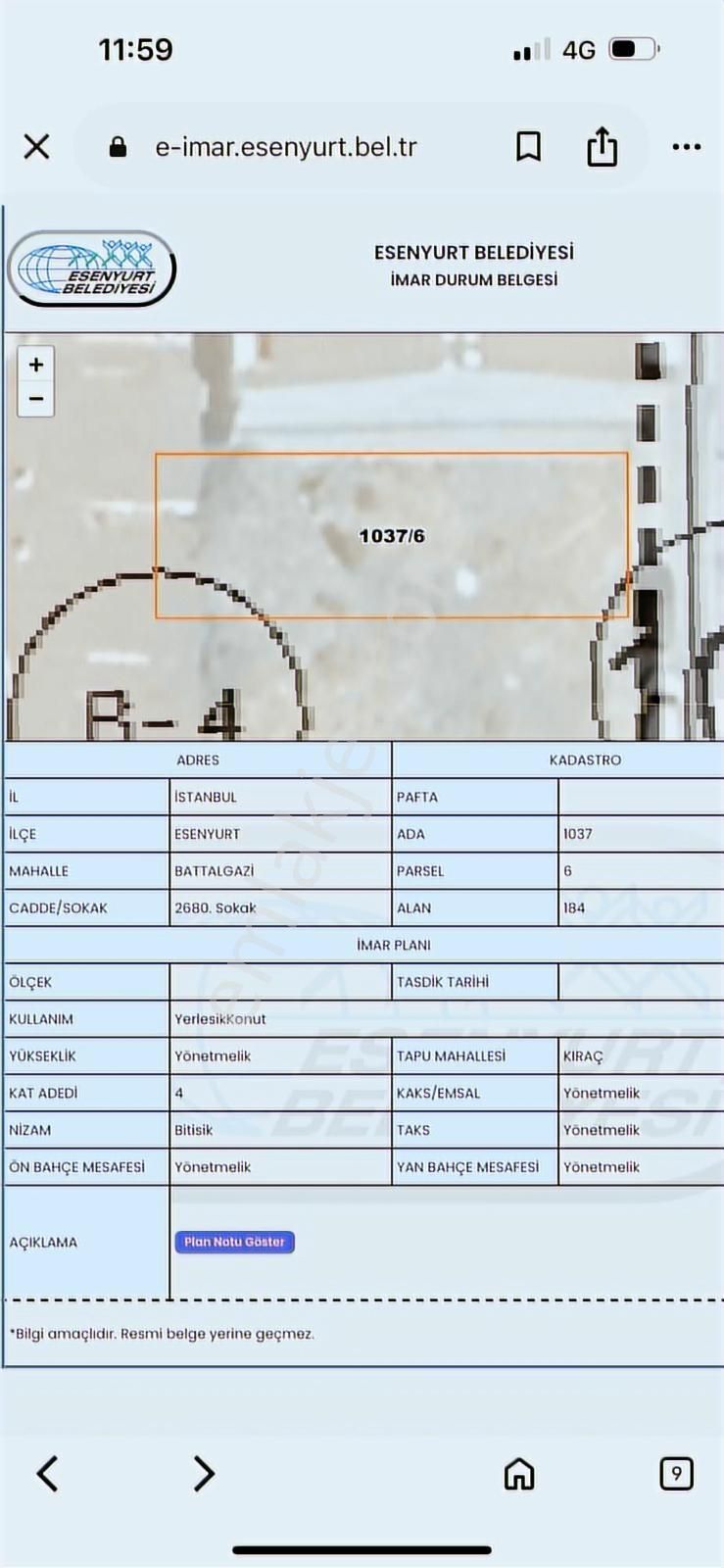 Mükemmel Konumda 368 M2 İmarlı Arsa - Görsel 2