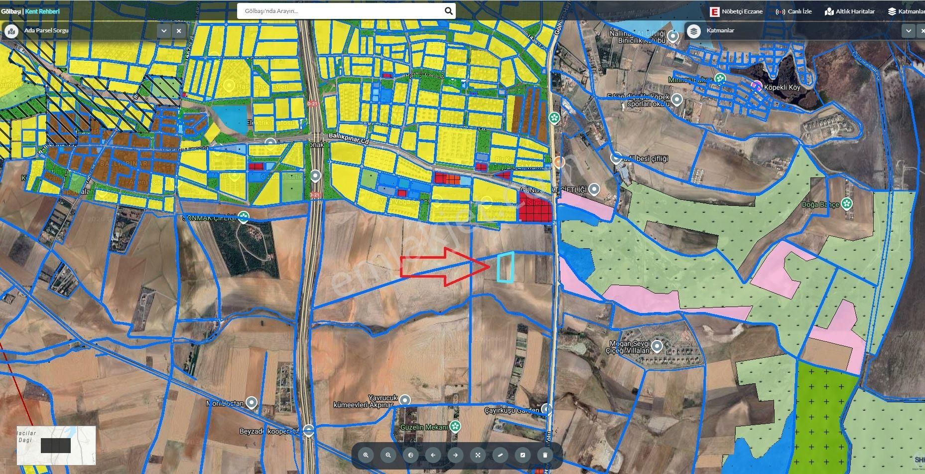 Gölbaşı Ballıkpınarda 290m2 Hisse Tapu Tarla Karadeniz Emlaktan - Görsel 8