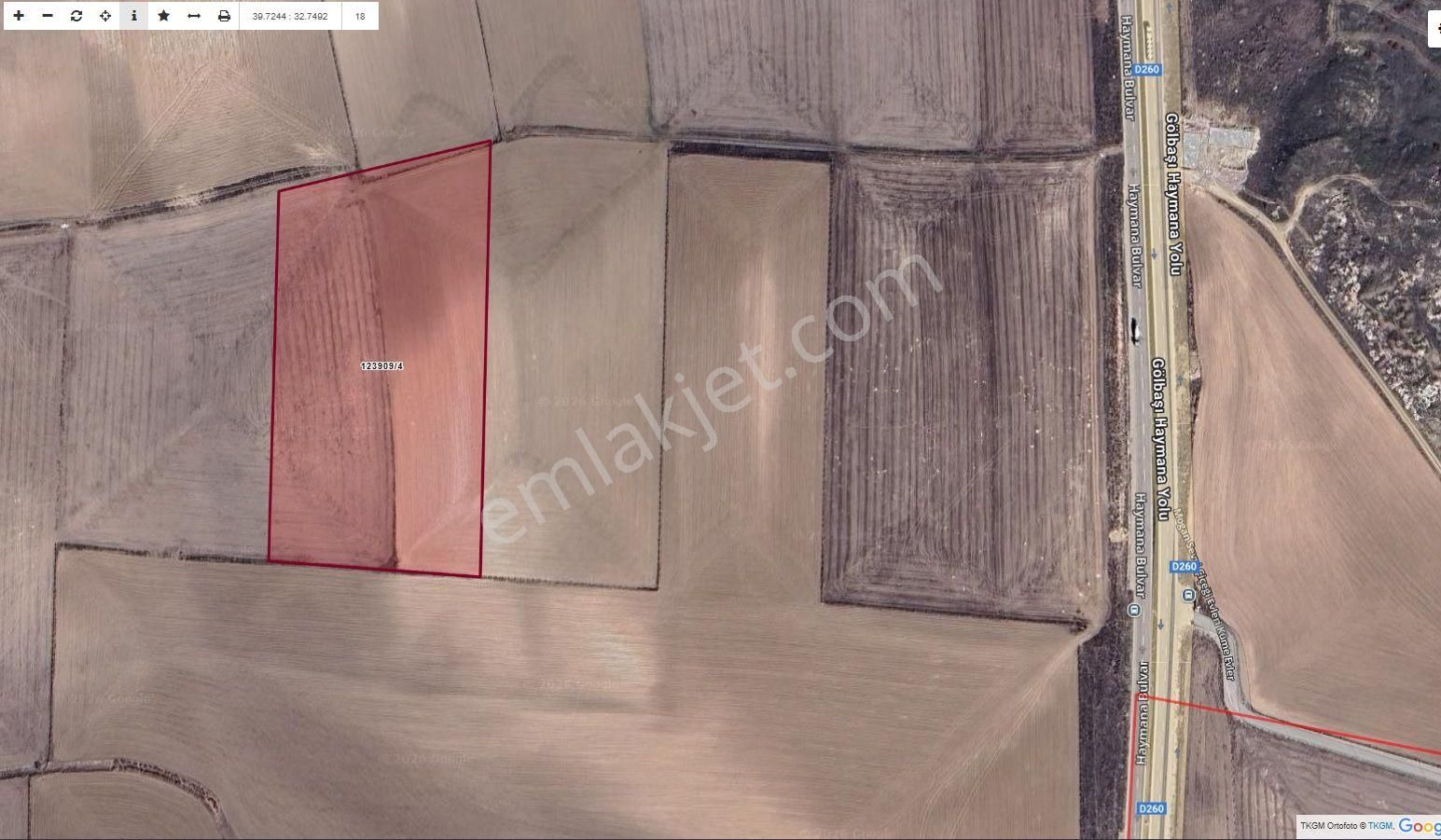 Gölbaşı Ballıkpınarda 290m2 Hisse Tapu Tarla Karadeniz Emlaktan