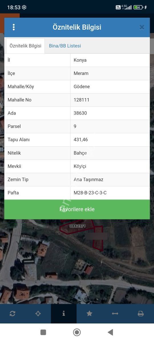 Satılık Müstakil Bahçe Meram Gödene'de 431 M² Tapulu Arazi - Görsel 16