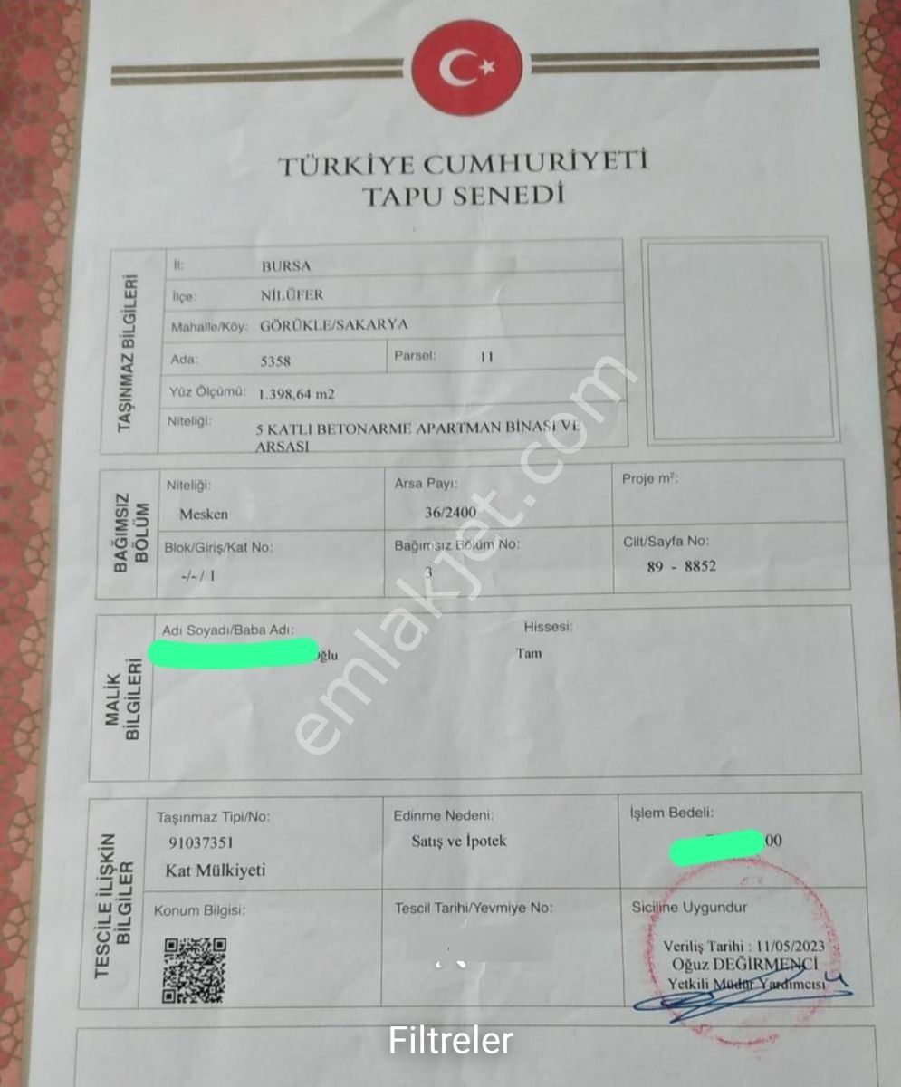 Kayalardan Görüklede İyi Konum Kiracılı 2+1 Daire - Görsel 21