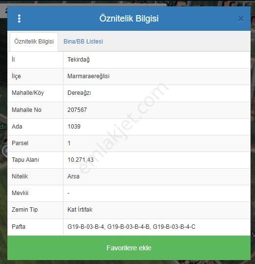 Marmaraereğlisi Dereağzı Satılık Arsa Villa İmarlı Kat İrtifaklı - Görsel 8