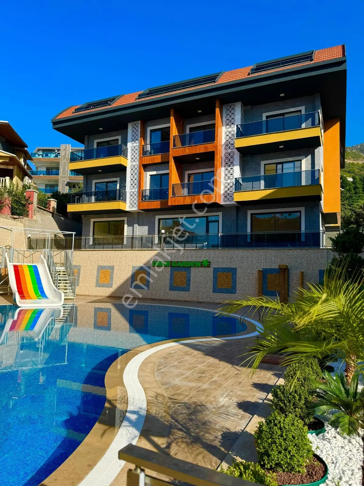Alanya Büyükhasbahçe Onur Gardenda Satılık 2+1 Bahçe Dubleks