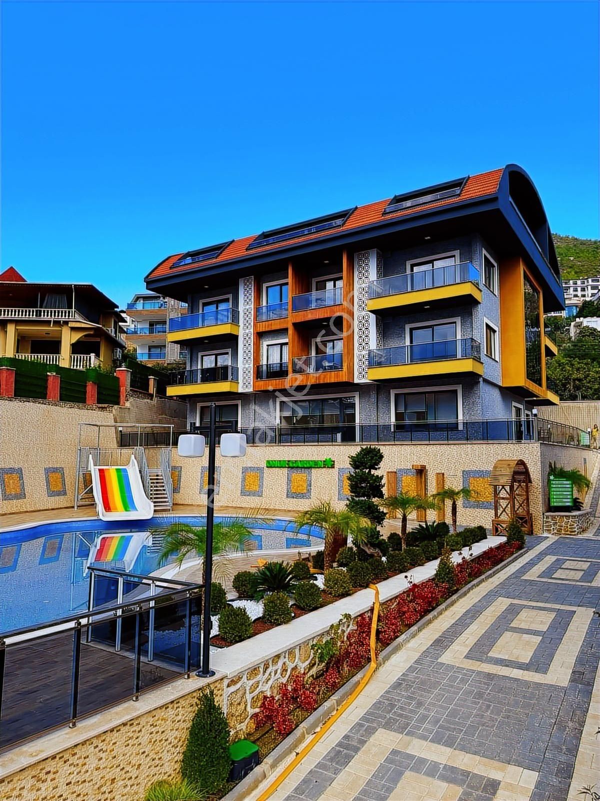 Alanya Büyükhasbahçe Onur Gardenda Satılık 2+1 Bahçe Dubleks - Görsel 24
