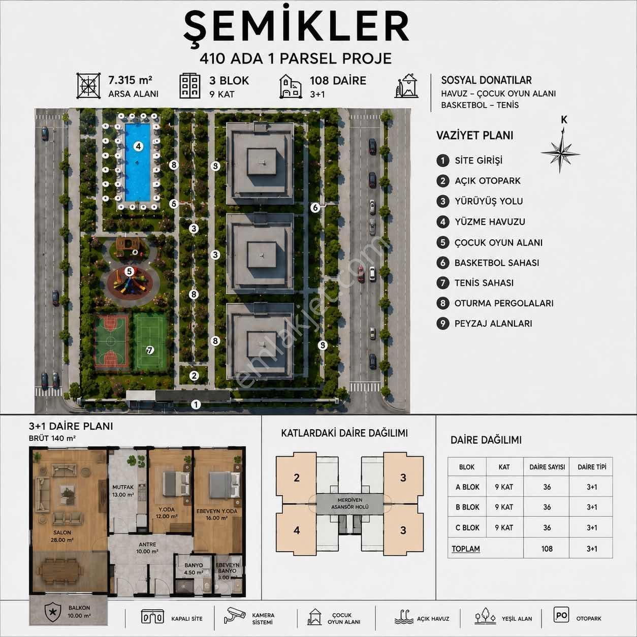 Şemikler Bölgesi'nde 7315 M² Ultra Lüks Projelik Arsa - Görsel 3